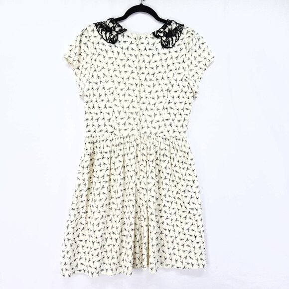 Penny Dreadful Scorpion Dress Lace Collar Size Large Mini - Picture 3 of 16